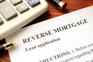 Reverse mortgage loan application
